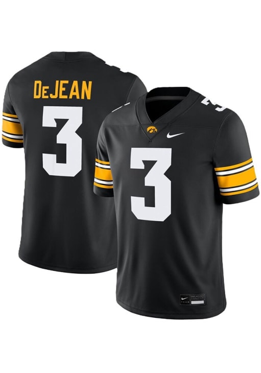 Cooper DeJean  Nike Iowa Hawkeyes Black Home Football Jersey