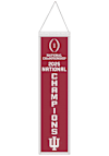 Main image for Crimson Indiana Hoosiers 2025 National Champs 8x32 Wool Banner
