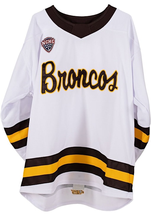 Mens White Western Michigan Broncos Replica Hockey Jersey 827148828