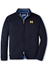 Main image for Mens Navy Blue Michigan Wolverines Crown Flext Merino Bomber Medium Weight Jacket