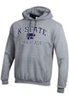 Main image for Mens K-State Wildcats Grey Champion Class of 2025 Text Powerblend Hooded Sweatshirt
