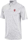 Main image for Mens Indiana Hoosiers Grey Columbia Heat Seal Heading Out Short Sleeve Polo Shirt