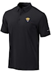 Main image for Mens Pitt Panthers Black Columbia Heat Seal Omni Wick Drive Short Sleeve Polo Shirt