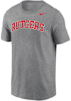Main image for Rutgers Scarlet Knights Grey Nike DriFIT Short Sleeve T Shirt
