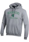 Main image for Mens Michigan State Spartans Grey Champion Font Class of 2028 Powerblend Hooded Sweatshirt
