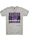 Main image for Alix Regier Rally Mens Ash K-State Wildcats NIL Striped Player T Shirt