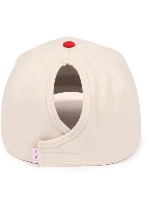 Ohio State Buckeyes Ivory 2T Ponyback Womens Adjustable Hat