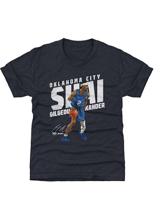 Shai GilgeousAlexander Oklahoma City Thunder Youth NAVY Slant Short