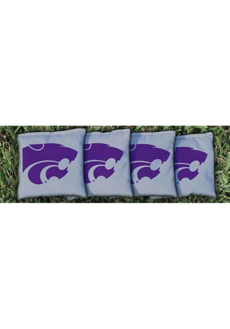 Grey K-State Wildcats All-Weather Cornhole Bags Corn Hole Bags