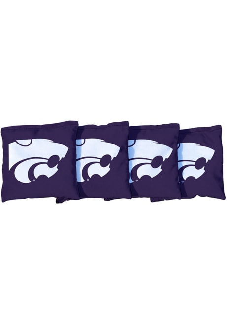Black K-State Wildcats Corn Filled Corn Hole Bags