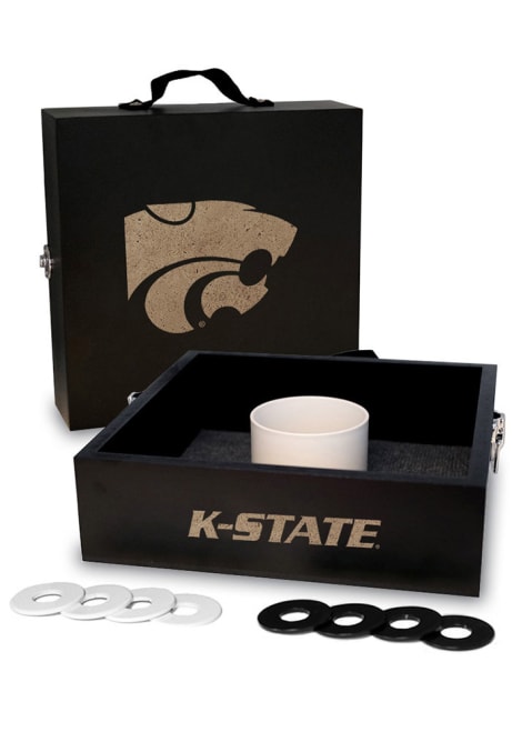 Black K-State Wildcats Washer Tailgate Game