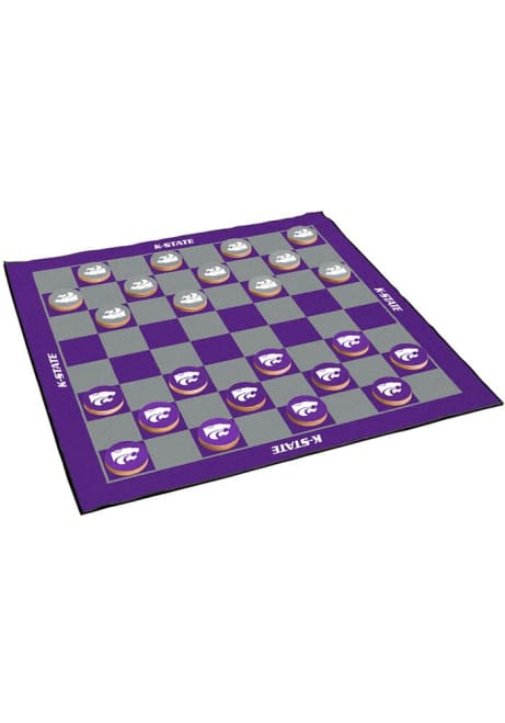 Purple K-State Wildcats Giant Checkers Tailgate Game