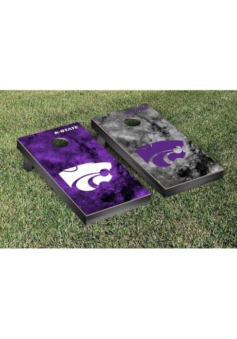 Purple K-State Wildcats Galaxy Version Cornhole Corn Hole