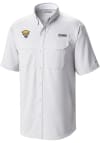 Main image for Mens Pitt Panthers White Columbia Heat Seal Low Drag Offshore Short Sleeve Dress Shirt