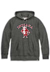 Main image for Mens Indiana Hoosiers Black Rally Triblend Arch Mascot Long Sleeve Fashion Hood