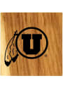 Utah Utes Barrel Stave Bottle Opener Coaster