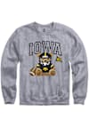 Main image for Womens Iowa Hawkeyes Grey Summit Sportswear Bear Necessities Crew Sweatshirt