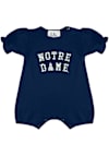 Main image for Notre Dame Fighting Irish Baby Navy Blue Bubble Short Sleeve One Piece