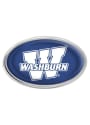 Washburn Ichabods Blue Domed Car Emblem - Navy Blue