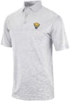 Main image for Mens Pitt Panthers Grey Columbia Heat Seal Heading Out Short Sleeve Polo Shirt
