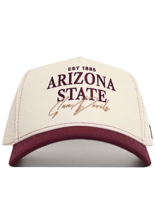 No Rivals Arizona State Sun Devils Vintage Adjustable Hat - Ivory