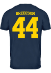 Main image for Max Bredeson  Mens Navy Blue Michigan Wolverines Football Name And Number Player T Shirt