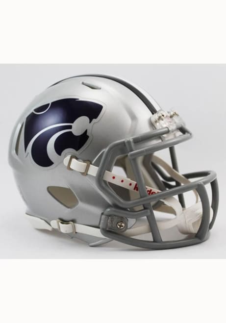 Silver K-State Wildcats Speed Mini Helmet