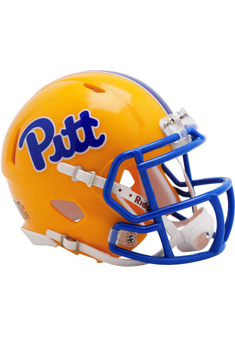 Yellow Pitt Panthers Speed Mini Helmet