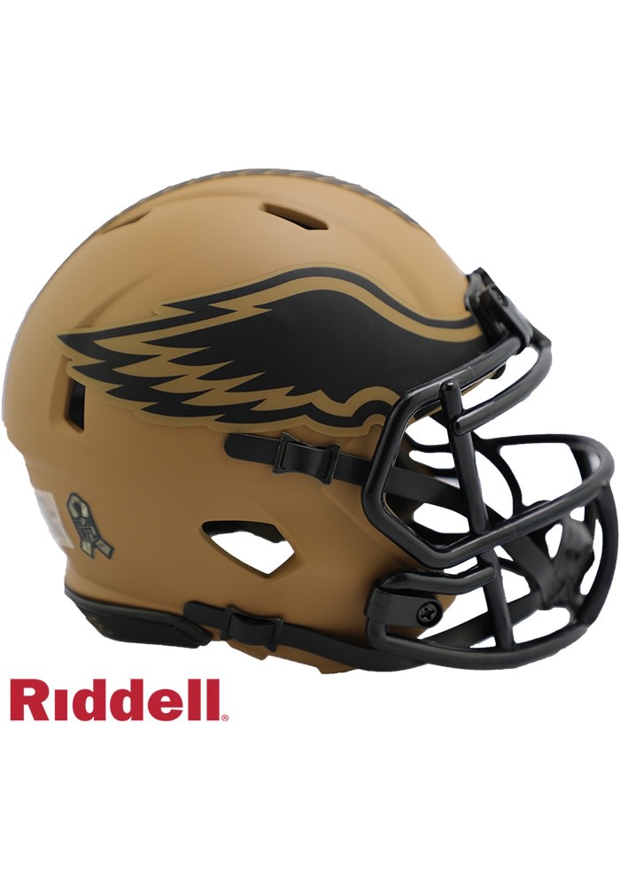 New Blacked Out FULL SIZE Eagles Custom Football Replica Helmet top