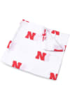 Main image for Muslin Swaddle Nebraska Cornhuskers Baby Blanket - White