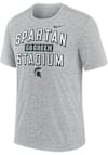 Main image for Michigan State Spartans Grey Nike Local Triblend Tee Short Sleeve Fashion T Shirt