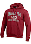 Main image for Mens Indiana Hoosiers Red Champion Big Ten Powerblend Hooded Sweatshirt