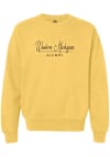 Main image for Womens Western Michigan Broncos Yellow Summit Sportswear Alumni Crew Sweatshirt