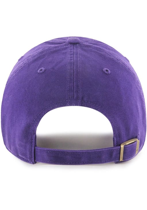 47 LSU Tigers 2025 Mens College World Series Champs Clean Up Adjustable Hat - Purple
