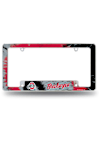 Main image for White Ohio State Buckeyes Tie Dye All Over Chrome License Plate Frame