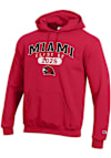 Main image for Mens Miami RedHawks Red Champion Class of 2025 Pill Powerblend Hooded Sweatshirt