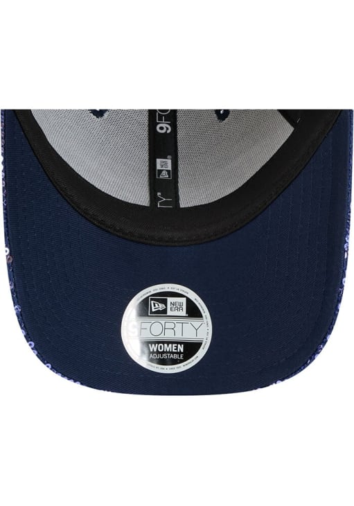 New Era Dallas Cowboys Navy Blue Sequin 9FORTY Womens Adjustable Hat