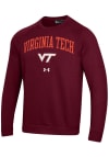 Main image for Under Armour Virginia Tech Hokies Mens Red Rival Long Sleeve Crew Sweatshirt