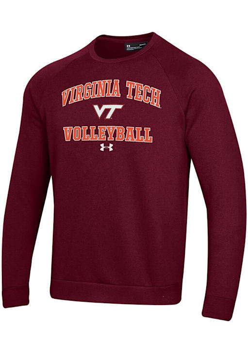 Under Armour Virginia Tech Hokies Mens MAROON Volleyball Rival - Main Image