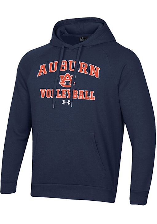 Under Armour Auburn Tigers Mens Volleyball Rival Hoodie NAVY