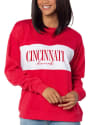 Cincinnati Bearcats Womens Pennant Crew Sweatshirt - Red