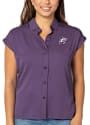K-State Wildcats Womens Lux Rayon Woven T-Shirt - Purple