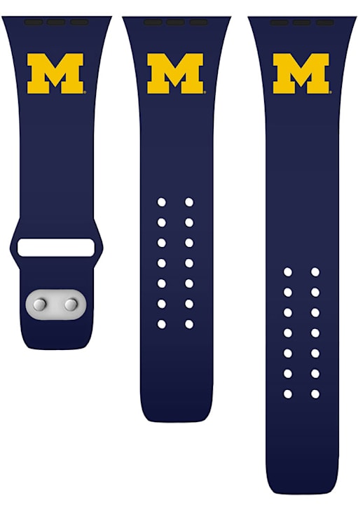 Michigan Wolverines BLUE Silicone Sport Apple Watch Band 86950010