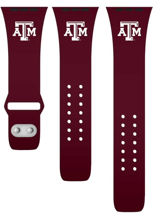 Texas A&M Aggies Maroon Silicone Sport Apple Watch Band