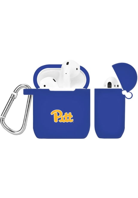 Blue Pitt Panthers Silicone AirPod Keychain