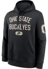 Main image for Mens Ohio State Buckeyes Black Nike Club Fleece Hooded Sweatshirt