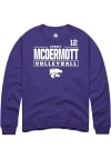 Main image for Sydney McDermott Rally Mens Purple K-State Wildcats NIL Stacked Box Player Crew