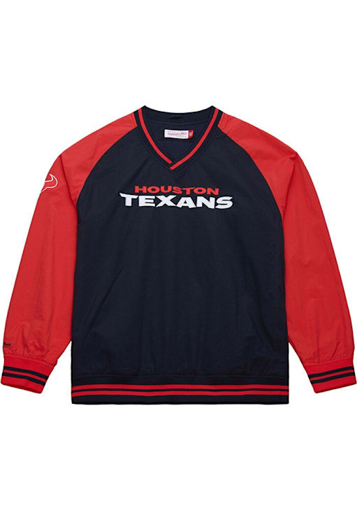 Mitchell and Ness Houston Texans Mens Tackle Twill Nylon NAVY