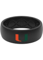 Miami Hurricanes Groove Life Color Logo Silicone Ring - Black