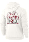 Main image for Mens Ivory Indiana Hoosiers 2025 Big Ten Football Champions Never Daunted Hooded Sweatshirt